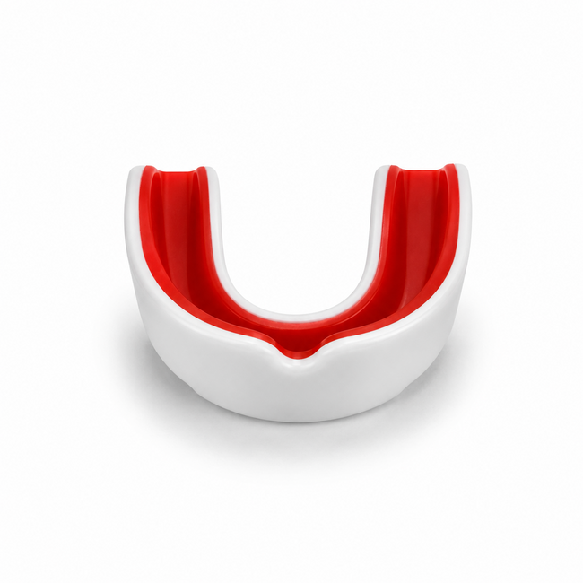 Fightsense Gebitsbeschermer voor Volwassenen – Wit/Rood – Inclusief Opbergdoos – Gebitsbeschermer voor vechtsport en training