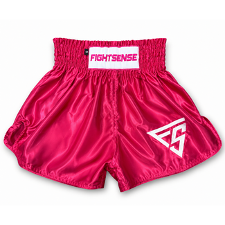 Fightsense FIGHTSENSE – Roze  Muay Thai Short – Pink – Kickboks, Boks & Muay Thai Broek