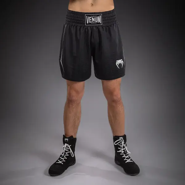 Venum Stealth Boxshorts – Schwarz/Weiß