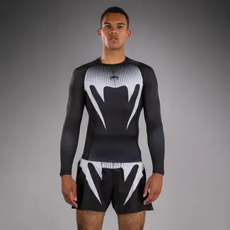 Venum No Gi Rashguard Lange Mouwen – Zwart/Wit