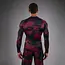 Venum UFC Zenith by Venum Authentic Fight Week Long Sleeve Rashguard – Marineblauw/Bordeaux/Zilver