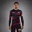 Venum UFC Zenith by Venum Authentic Fight Week Long Sleeve Rashguard – Marineblauw/Bordeaux/Zilver