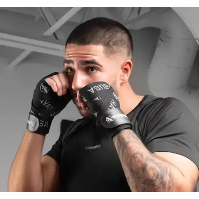 Hayabusa Deluxe Hand Wraps Bandages – Black – 460 cm – Extra Ondersteuning voor Handen en Polsen