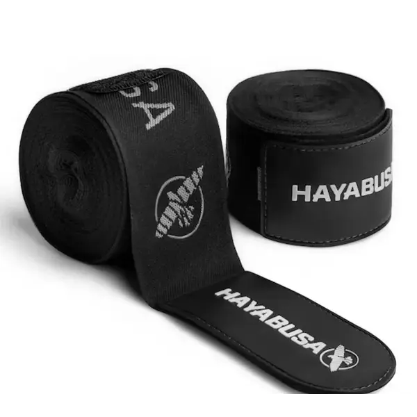 Hayabusa Deluxe bandes de boxe bandes de boxe – noir – 460 cm