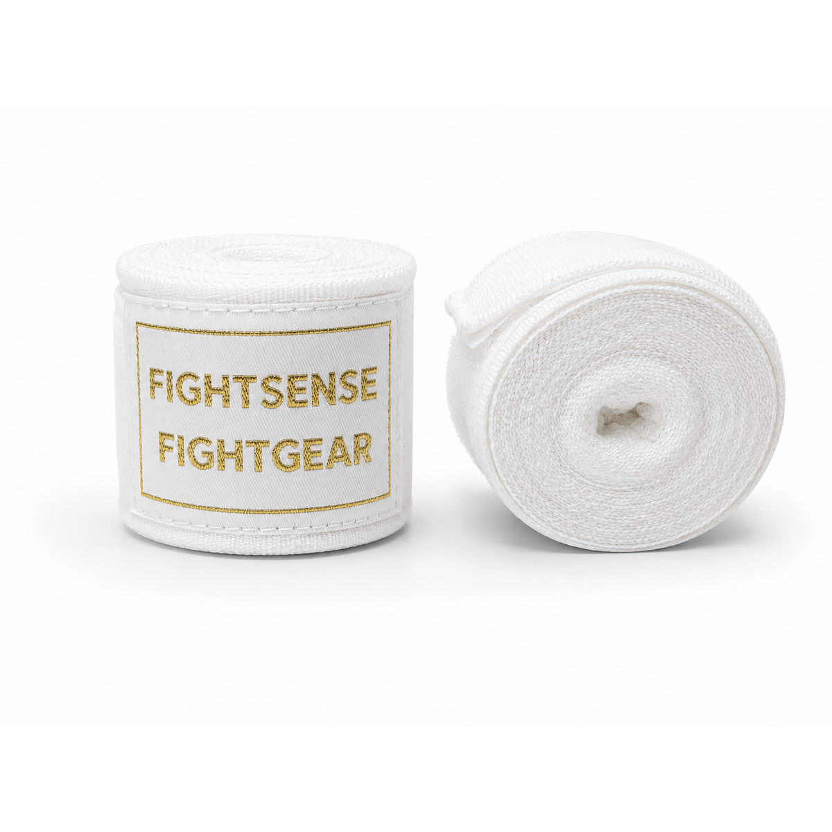Fightsense ImpactWrap 500cm bandes de boxe – bandes de boxe 500 cm – blanc/or