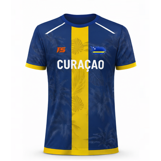 Fightsense Curaçao Performance T-Shirt – Blue/Yellow