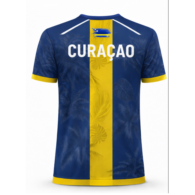 Fightsense FightSense Curaçao Performance T-Shirt – Blue/Yellow