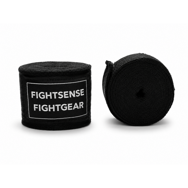 Fightsense ImpactWrap 500 Handbandagen – Schwarz