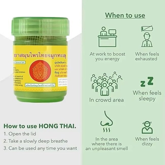 Thai Inhaler Formule 2 – Verfrissende Kruideninhalator bij Neusverstopping – 100% Natuurlijk