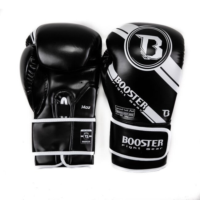 Booster Fightgear Booster Premium Striker Bokshandschoenen – Zwart – Voor Boksen en Kickboksen