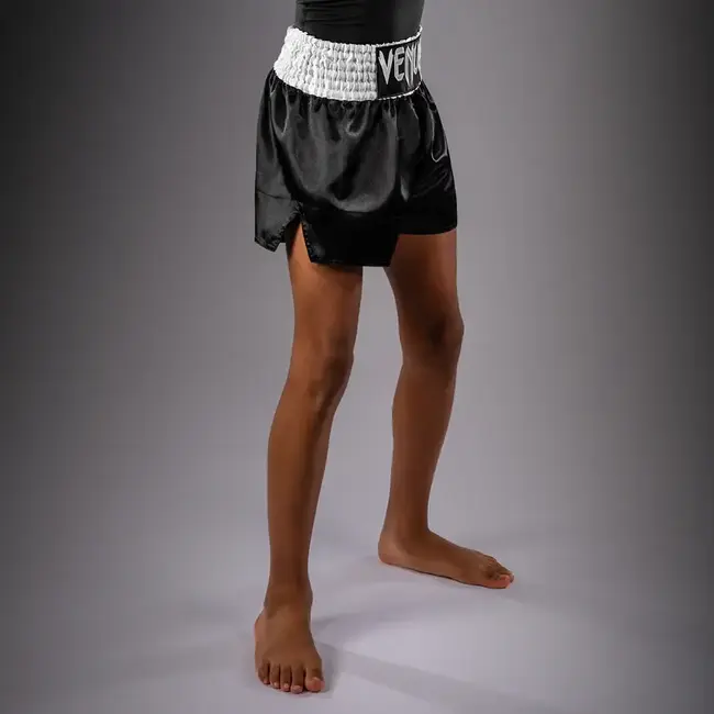 Venum Venum Classic Muay Thai Short Kids – Zwart/Wit