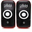 FAIRTEX Fairtex KPLC2 Curved Muay Thai Kick Pads - BLACK RED