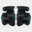 FAIRTEX Fairtex TP5 Ultra Lite Thigh Pad – Zwart/Groen – One Size – Professionele Low-Kick Pad