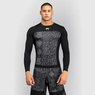 Venum Venum G-Fit Scales Rashguard Lange Mouwen – Zwart/Antracietgrijs
