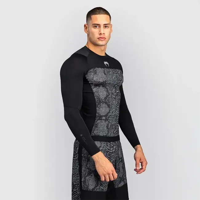 Venum Venum G-Fit Scales Rashguard Lange Mouwen – Zwart/Antracietgrijs – Compressie