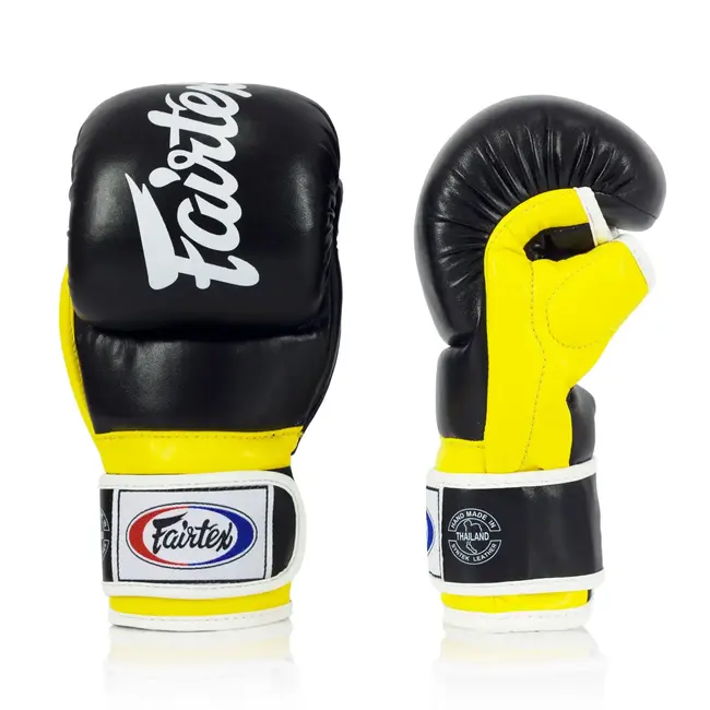 FAIRTEX FGV18 Super Sparring MMA Handschoenen – Zwart/Geel