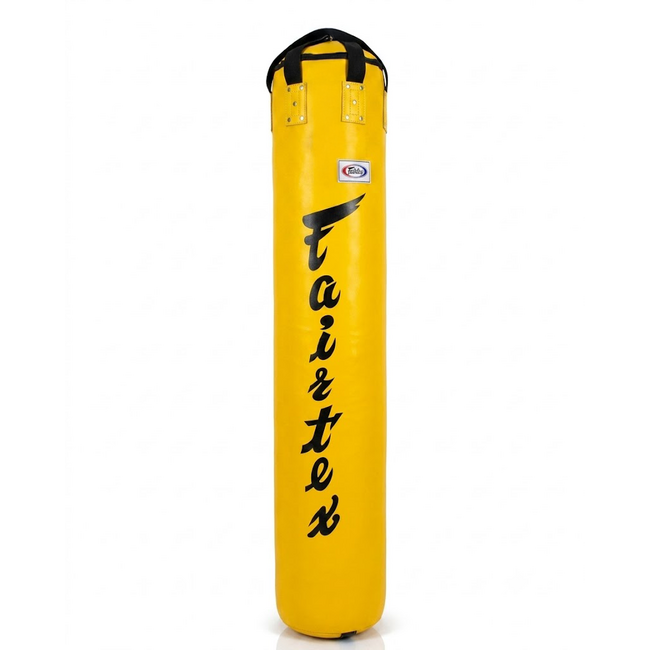FAIRTEX HB6 Muay Thai Banana Bag – Geel – Gevuld – 180 cm