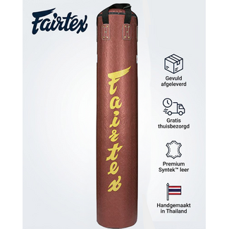 FAIRTEX HB6 Muay Thai Banana Bag – Python Rood/Goud
