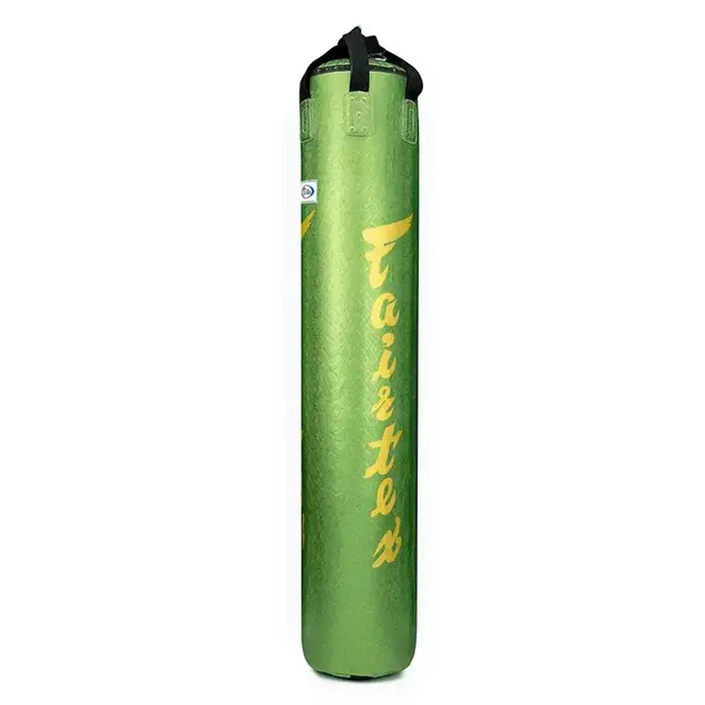 FAIRTEX HB6 Muay Thai Banana Bag – Python Groen/Goud – Gevuld – 180 cm