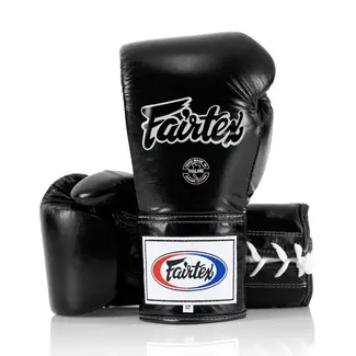 FAIRTEX BGL6 Bokshandschoenen met Veters – Zwart