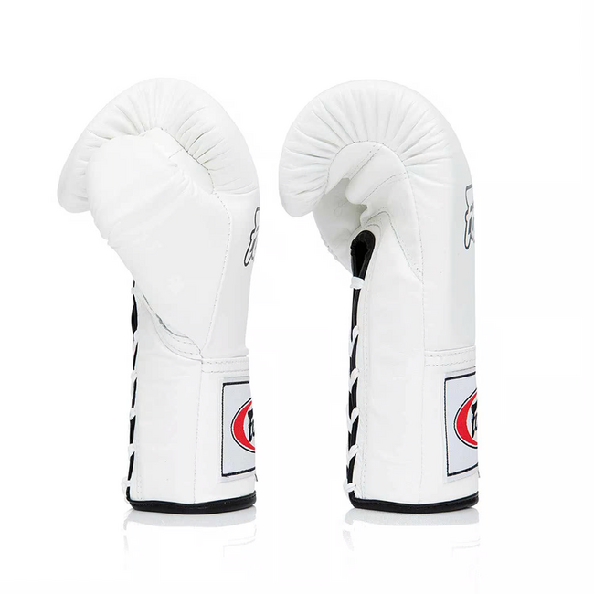 FAIRTEX Fairtex BGL6 Bokshandschoenen met Veters – Wit