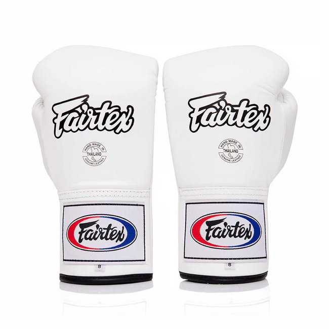 FAIRTEX Fairtex BGL6 Bokshandschoenen met Veters – Wit