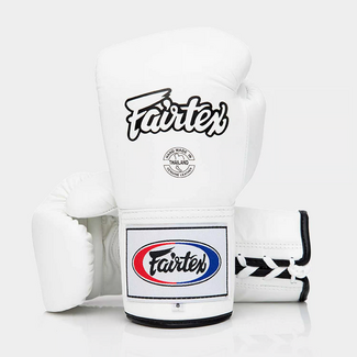 FAIRTEX Fairtex BGL6 Bokshandschoenen met Veters – Wit