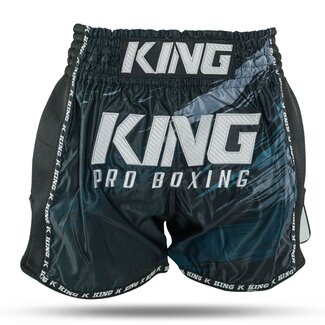 King Pro Boxing King Pro Boxing Storm 1 Muay Thai Short – Zwart/Donkerblauw