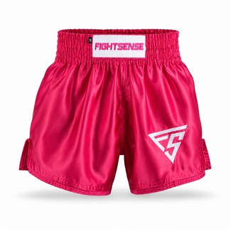 Fightsense FIGHTSENSE – Roze  Muay Thai Short – Pink – Kickboks, Boks & Muay Thai Broek