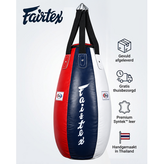 FAIRTEX HB4 Tear Drop Heavy Bag – Blauw/Wit/Rood