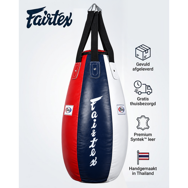 Fairtex HB4 Tear Drop sac de frappe – bleu/blanc/rouge