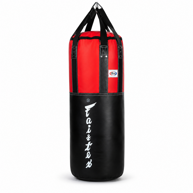 FAIRTEX HB3 Extra Large Heavy Bag – Zwart/Rood – Gevuld – 100 × 40 cm