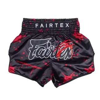 FAIRTEX Demon’s Bite Muay Thai Shorts – Zwart/Rood