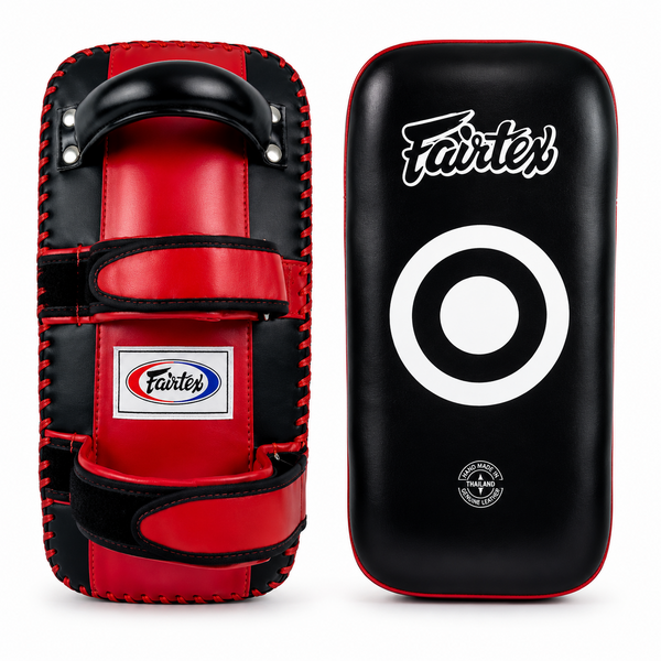 Fairtex KPLC2 Curved Muay Thaï paos – noir/rouge