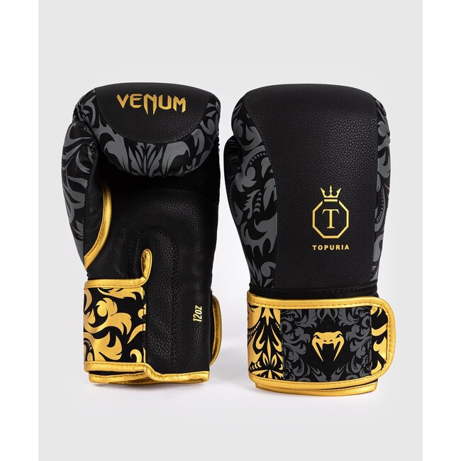 Venum Venum x Ilia Topuria Unmatched Boxing Gloves - Black/Gold