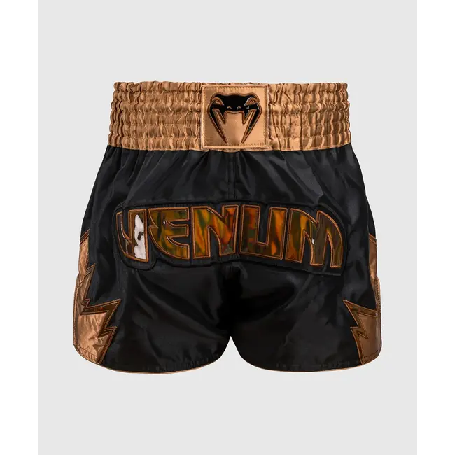 Venum Inferno Muay Thai Shorts - Black/Bronze