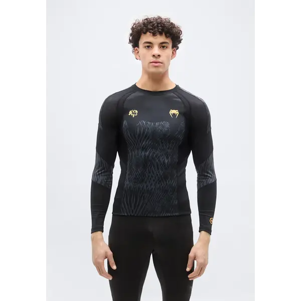 Venum Chimaev Wild Borz Rashguard manches longues – noir/gris