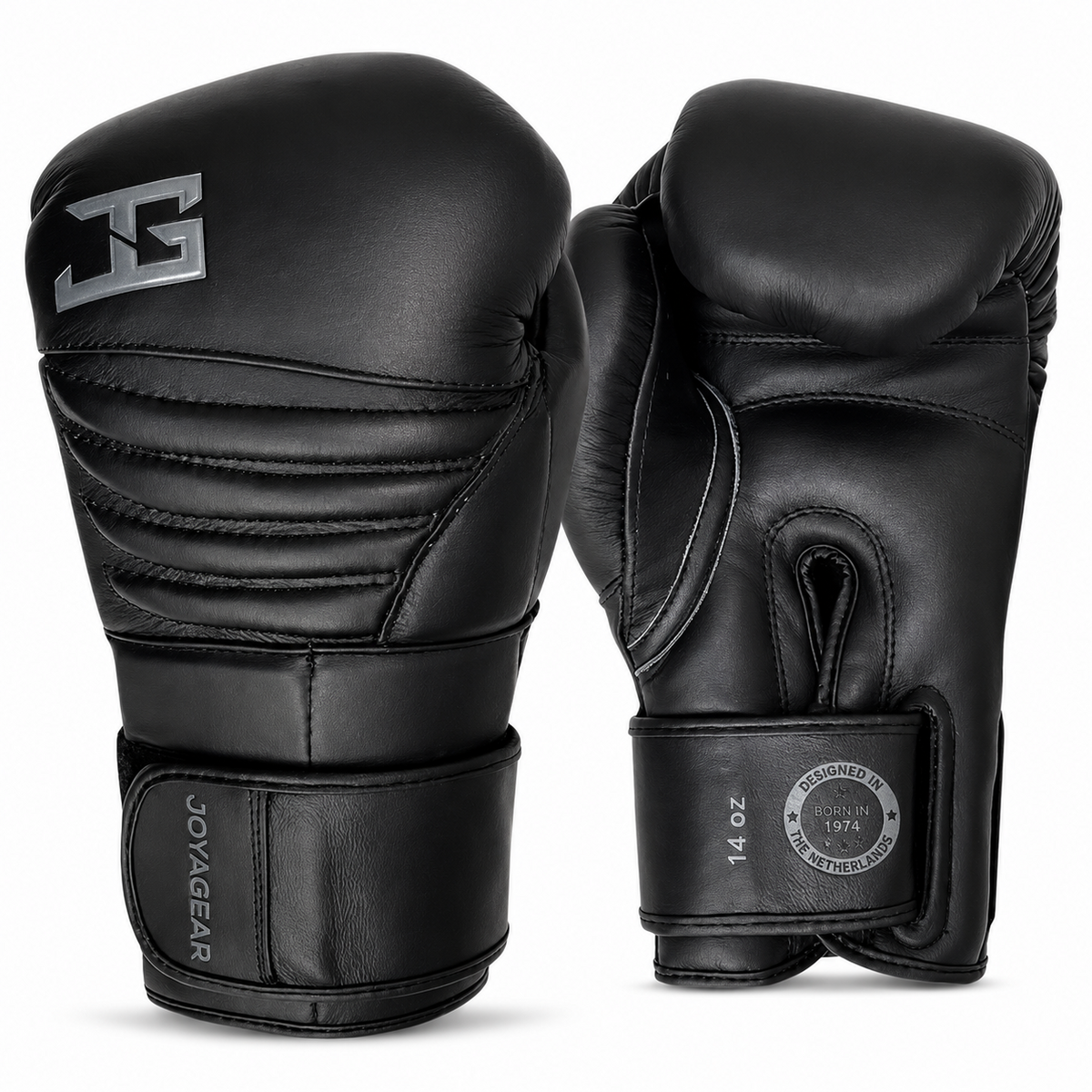 JOYA Falcon – en cuir gants de boxe noir/noir