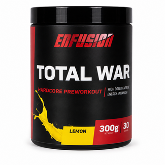 ENFUSION Enfusion Total War Pre-Workout Lemon – 300 g – 30 Servings – Hardcore Pre Workout