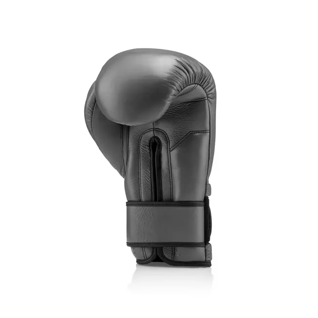 NSPIRE Pro Leather Leren Bokshandschoenen – Grijs/Zwart – 12oz en 14oz