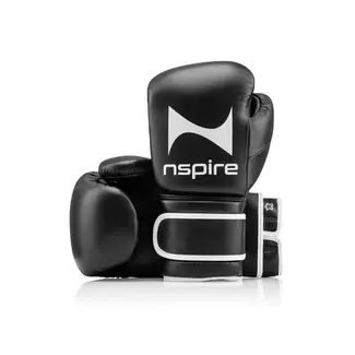 NSPIRE Pro Leather Bokshandschoenen – Zwart/Wit