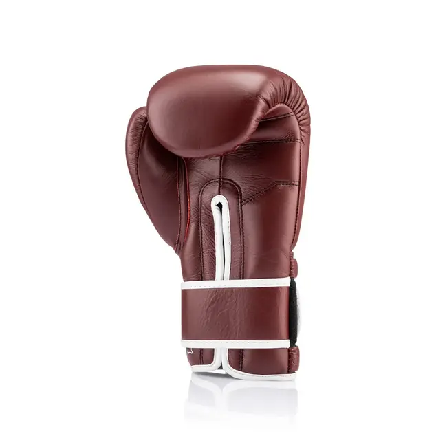 NSPIRE Pro Leather Leren Bokshandschoenen – Bruin/Wit – 12oz, 14oz en 16oz