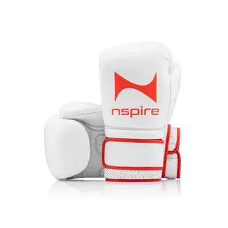 NSPIRE Pro Leather Bokshandschoenen – Wit/Oranje