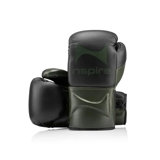NSPIRE Lace-Up Microfiber Bokshandschoenen – Legergroen