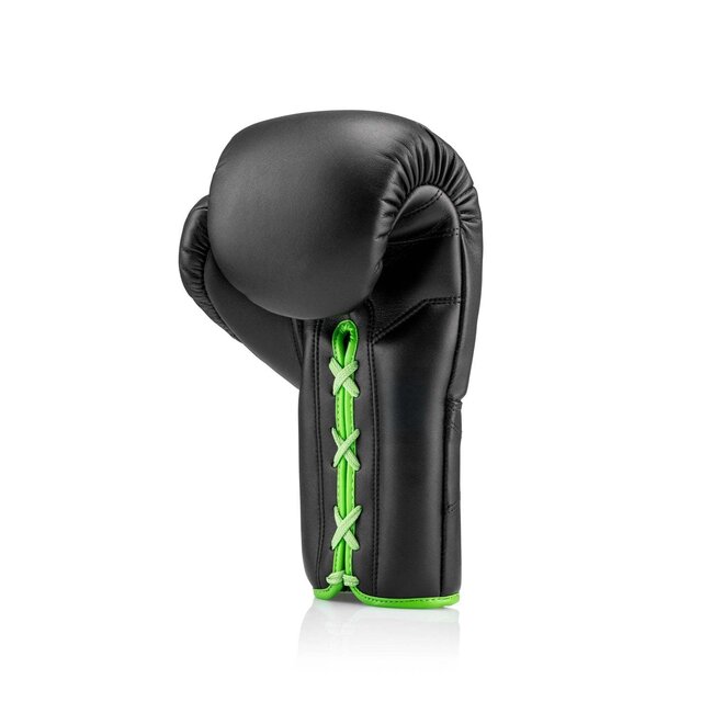 NSPIRE Lace-Up Microfiber Bokshandschoenen – Zwart/Groen