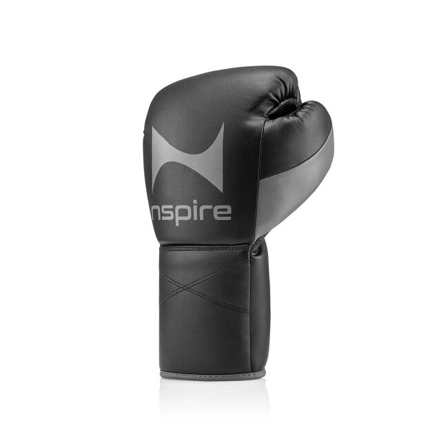 NSPIRE Lace-Up Microfiber Bokshandschoenen – Zwart/Grijs
