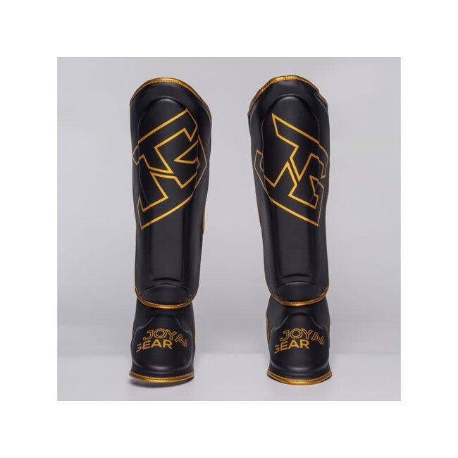 JOYA Strike Scheenbeschermers – Zwart/Goud – Lichtgewicht – Kickboksen & Muay Thai