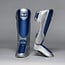 JOYA Performance Scheenbeschermers – Zilver/Blauw – Ergonomisch – Kickboksen & Muay Thai