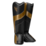 Hayabusa T3 Full-Back Scheenbeschermers – Zwart/Goud – Comfortabel – Kickboksen & Muay Thai