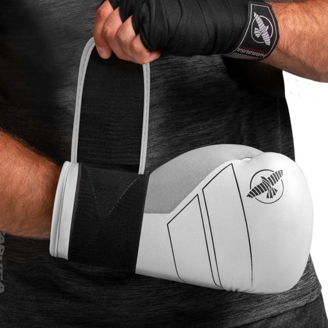 Hayabusa S4 Leather Bokshandschoenen – Wit – Training & Sparring